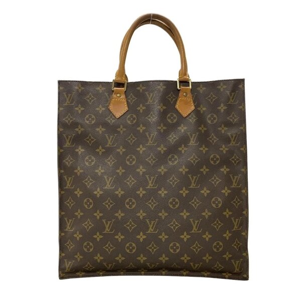 Auth LOUIS VUITTON Sac Plat M51140 Monogram - Handbag Monogram Canvas - Picture 1 of 12